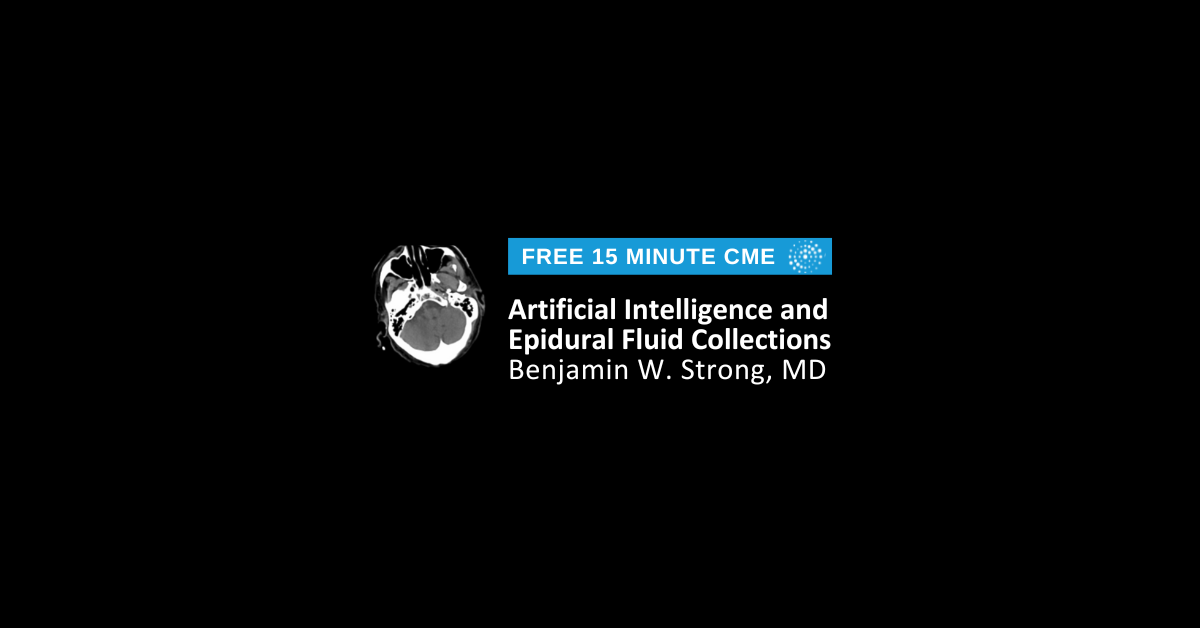 Artificial Intelligence and Epidural Fluid Collections