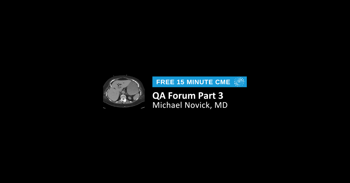 2023 QA Forum Part 3: GI/GU